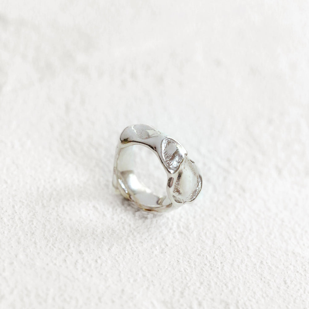 Molten Ring in Silver