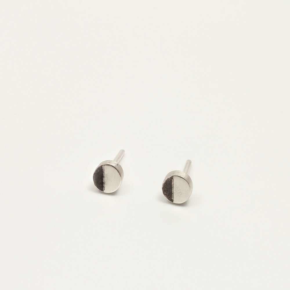 Half Moon Stud Earrings