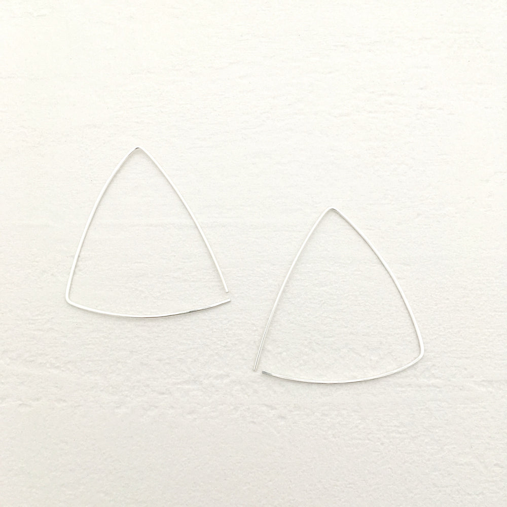 East Hoop Earrings in Silver